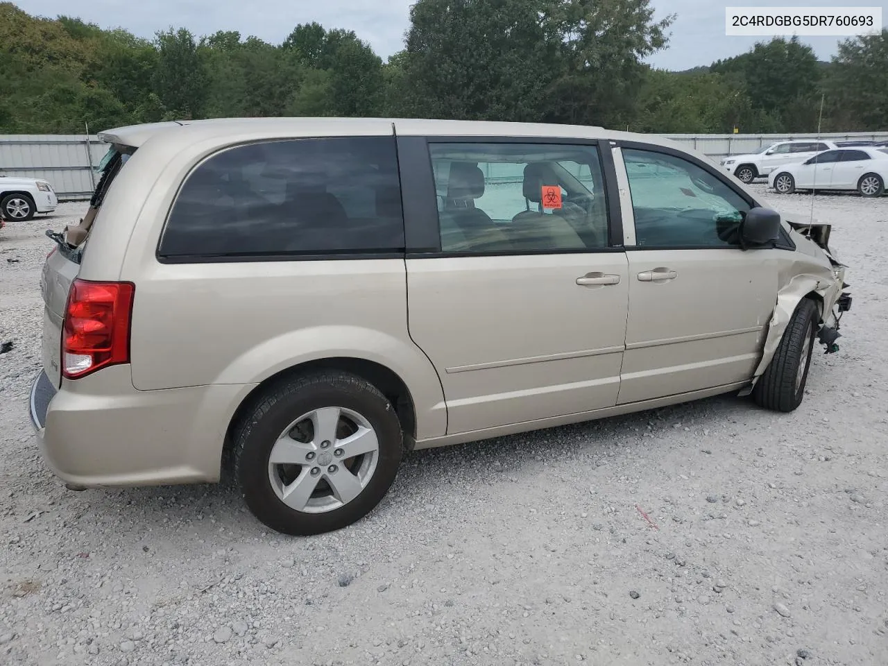 2013 Dodge Grand Caravan Se VIN: 2C4RDGBG5DR760693 Lot: 69622294