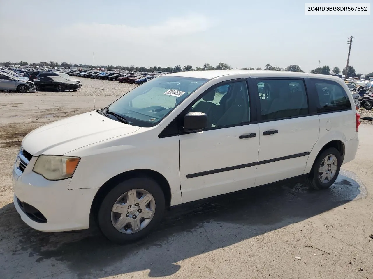 2013 Dodge Grand Caravan Se VIN: 2C4RDGBG8DR567552 Lot: 69754504