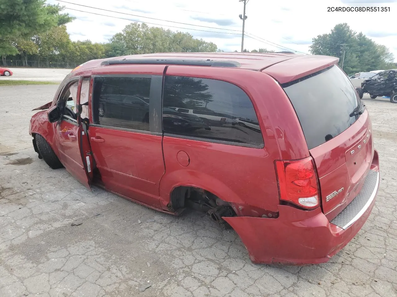 2013 Dodge Grand Caravan Sxt VIN: 2C4RDGCG8DR551351 Lot: 70030504