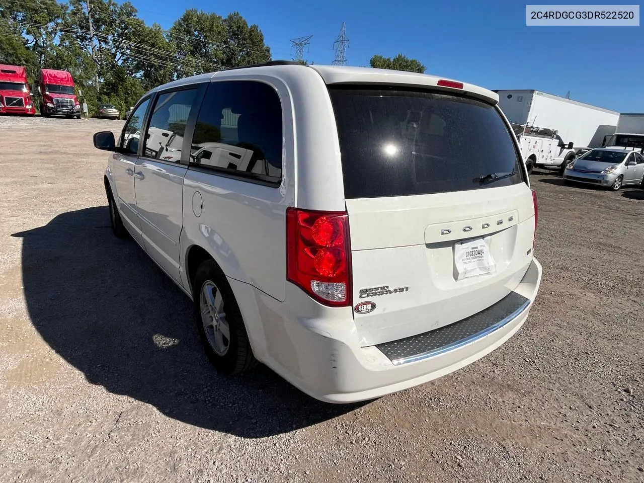 2013 Dodge Grand Caravan Sxt VIN: 2C4RDGCG3DR522520 Lot: 70367604