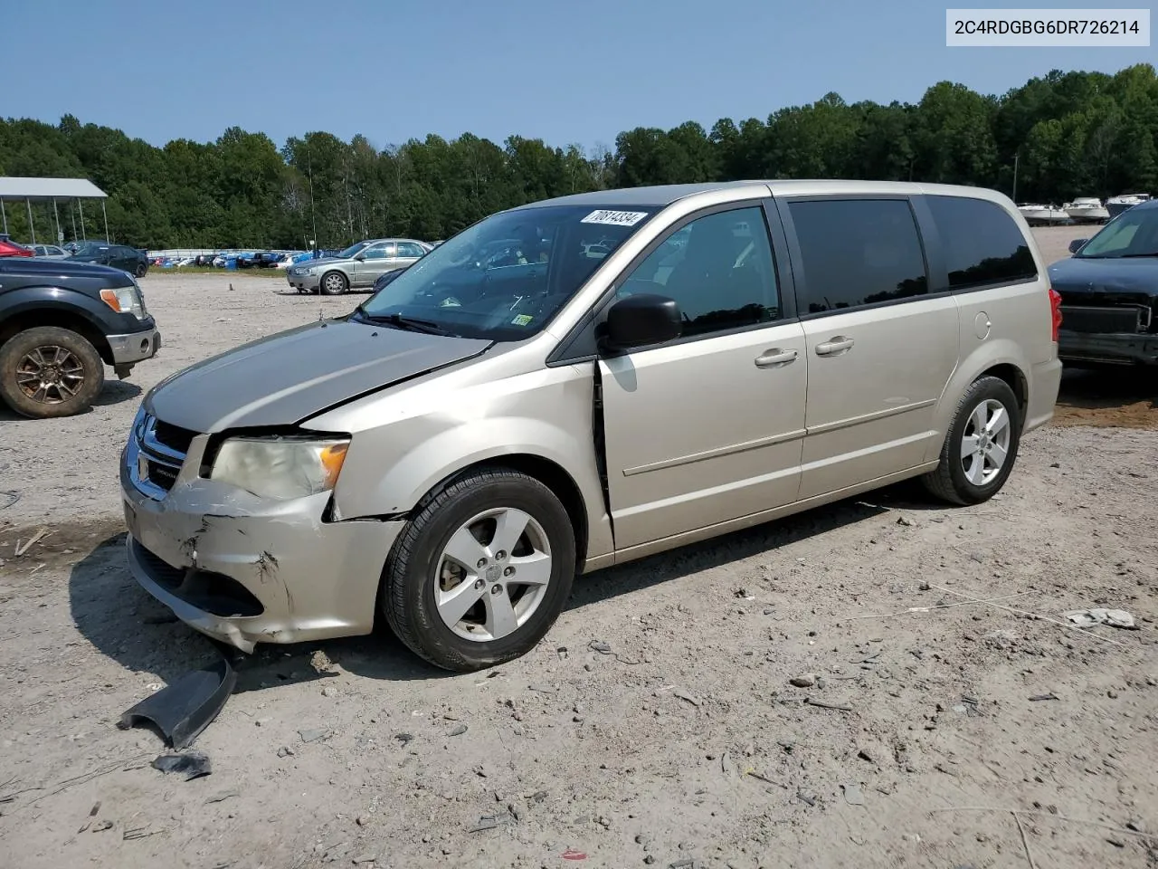 2C4RDGBG6DR726214 2013 Dodge Grand Caravan Se