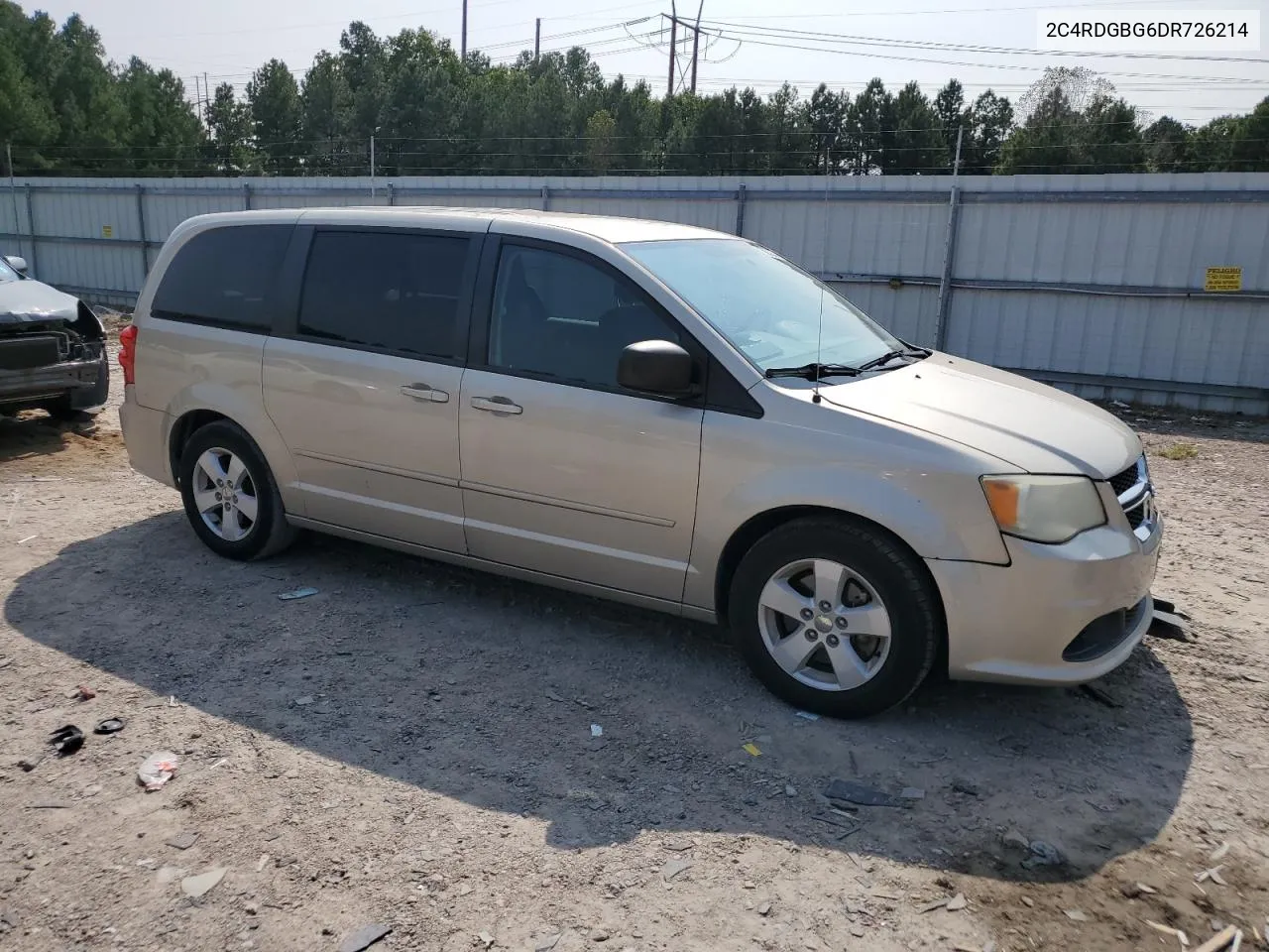 2C4RDGBG6DR726214 2013 Dodge Grand Caravan Se