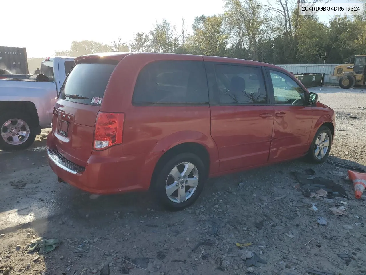 2013 Dodge Grand Caravan Se VIN: 2C4RDGBG4DR619324 Lot: 71436274