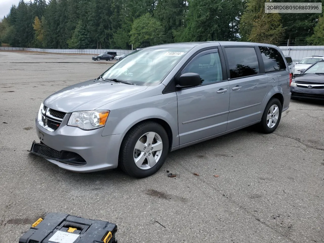 2013 Dodge Grand Caravan Se VIN: 2C4RDGBG9DR803996 Lot: 71836114