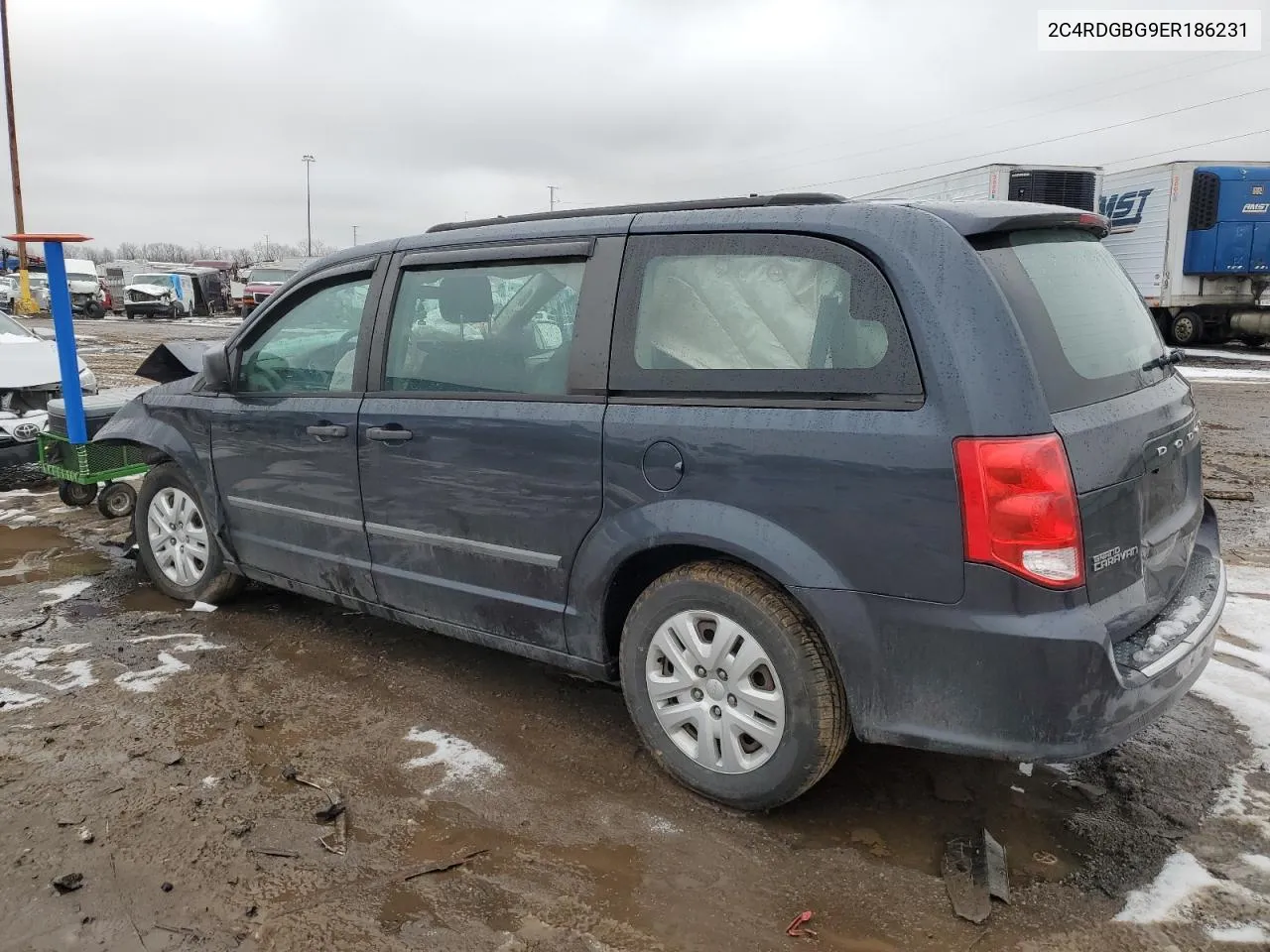 2014 Dodge Grand Caravan Se VIN: 2C4RDGBG9ER186231 Lot: 40445974