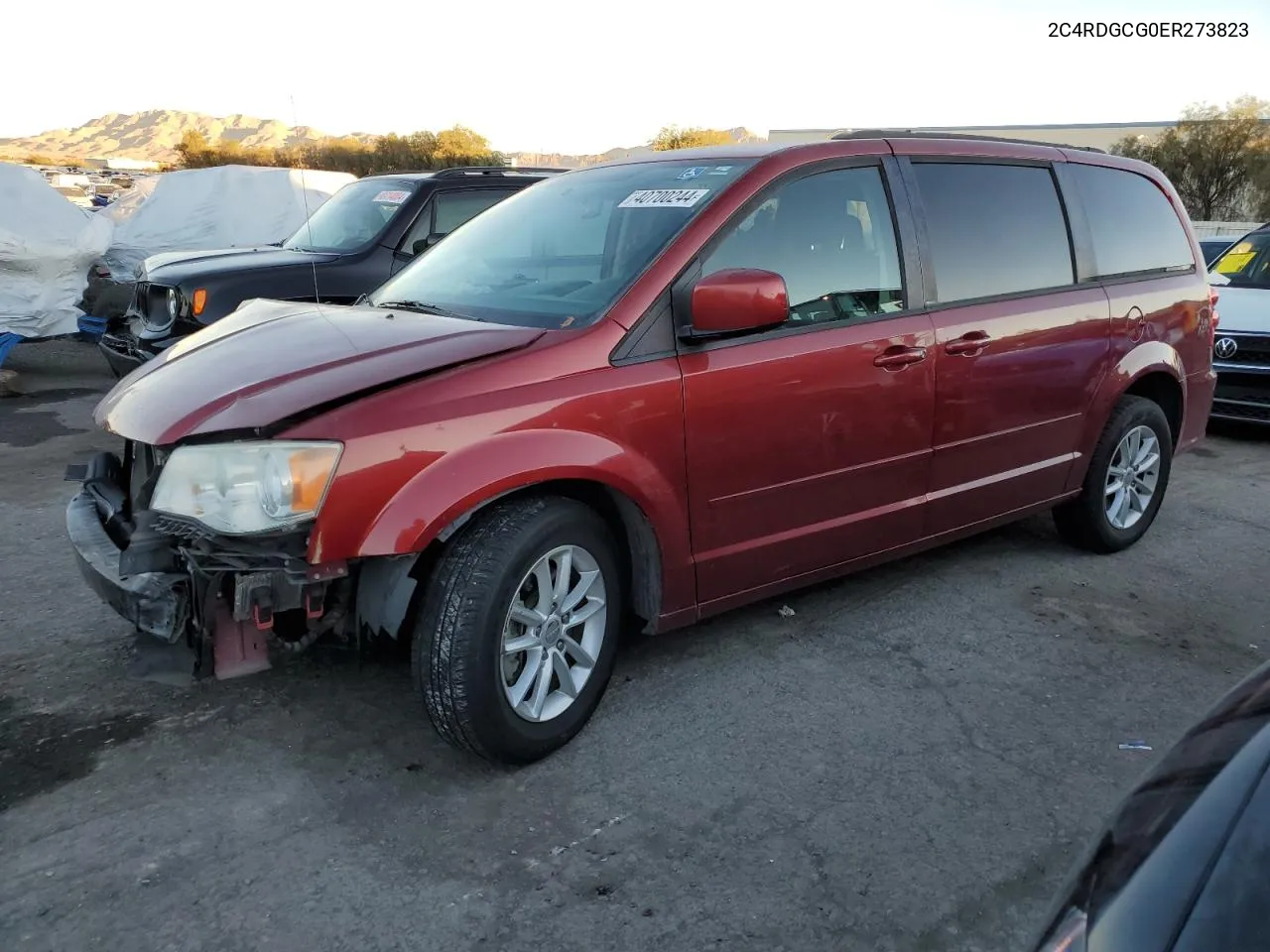 2014 Dodge Grand Caravan Sxt VIN: 2C4RDGCG0ER273823 Lot: 40700244