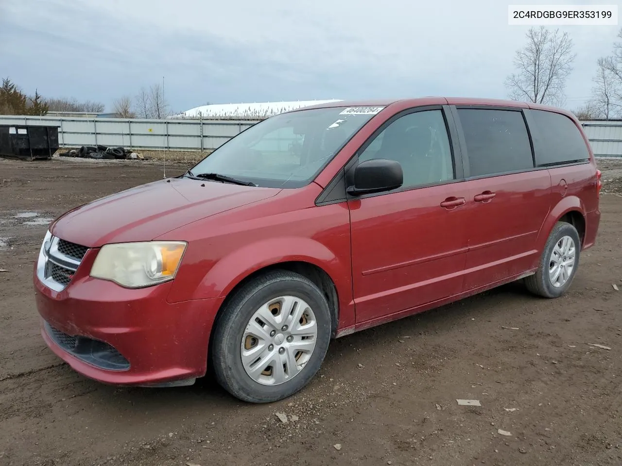 2C4RDGBG9ER353199 2014 Dodge Grand Caravan Se