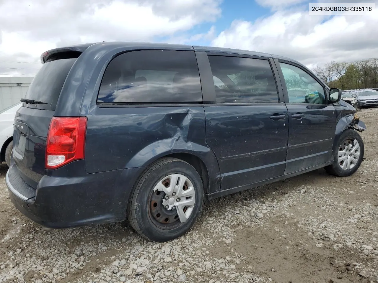 2014 Dodge Grand Caravan Se VIN: 2C4RDGBG3ER335118 Lot: 46583464