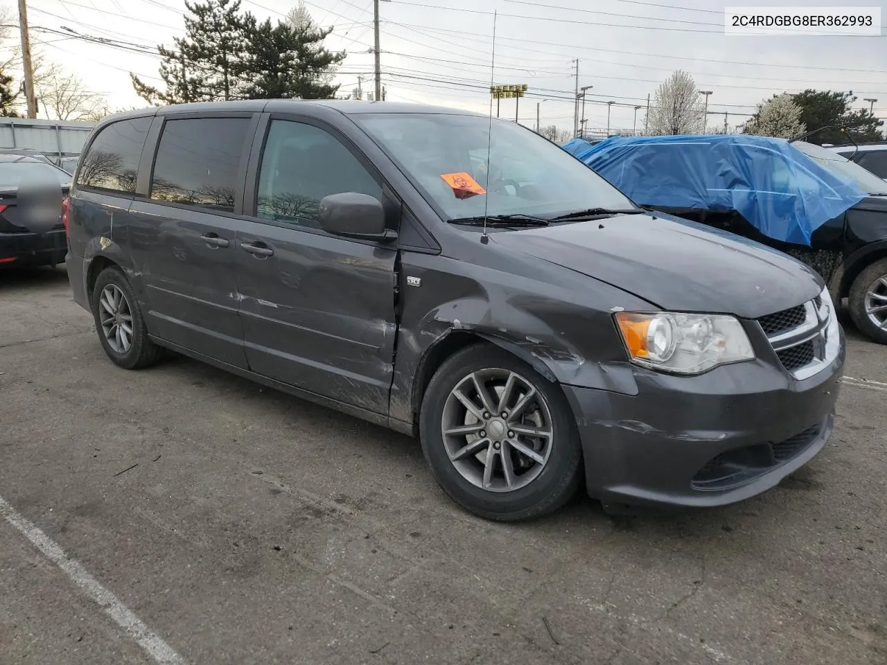 2C4RDGBG8ER362993 2014 Dodge Grand Caravan Se