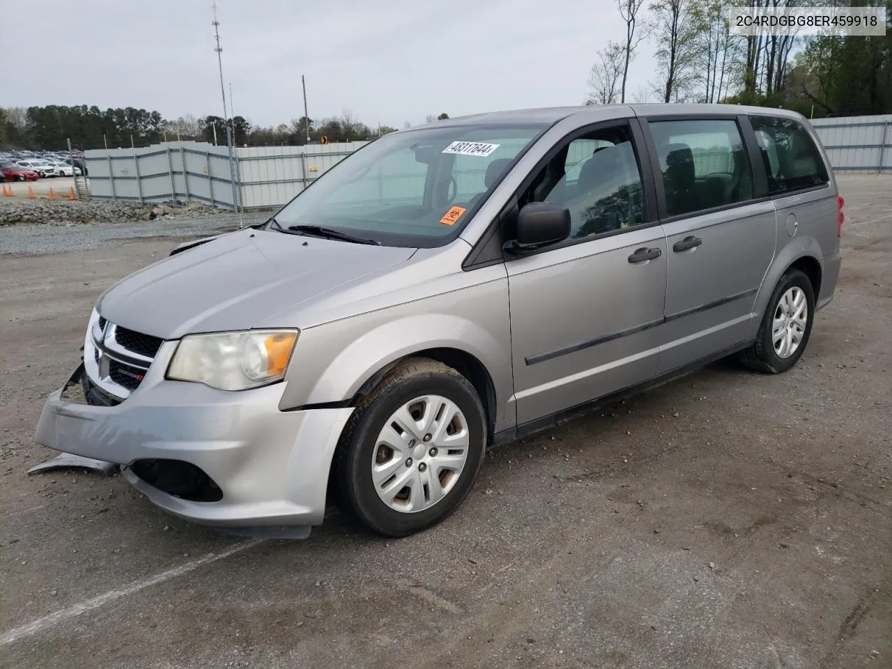 2014 Dodge Grand Caravan Se VIN: 2C4RDGBG8ER459918 Lot: 48317644