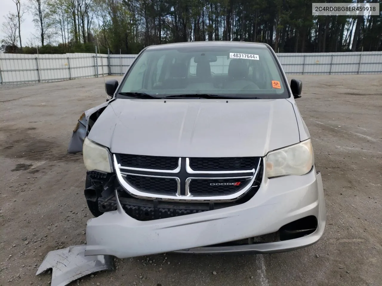 2C4RDGBG8ER459918 2014 Dodge Grand Caravan Se