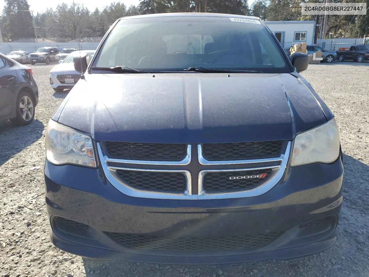 2014 Dodge Grand Caravan Se VIN: 2C4RDGBG8ER227447 Lot: 49294894