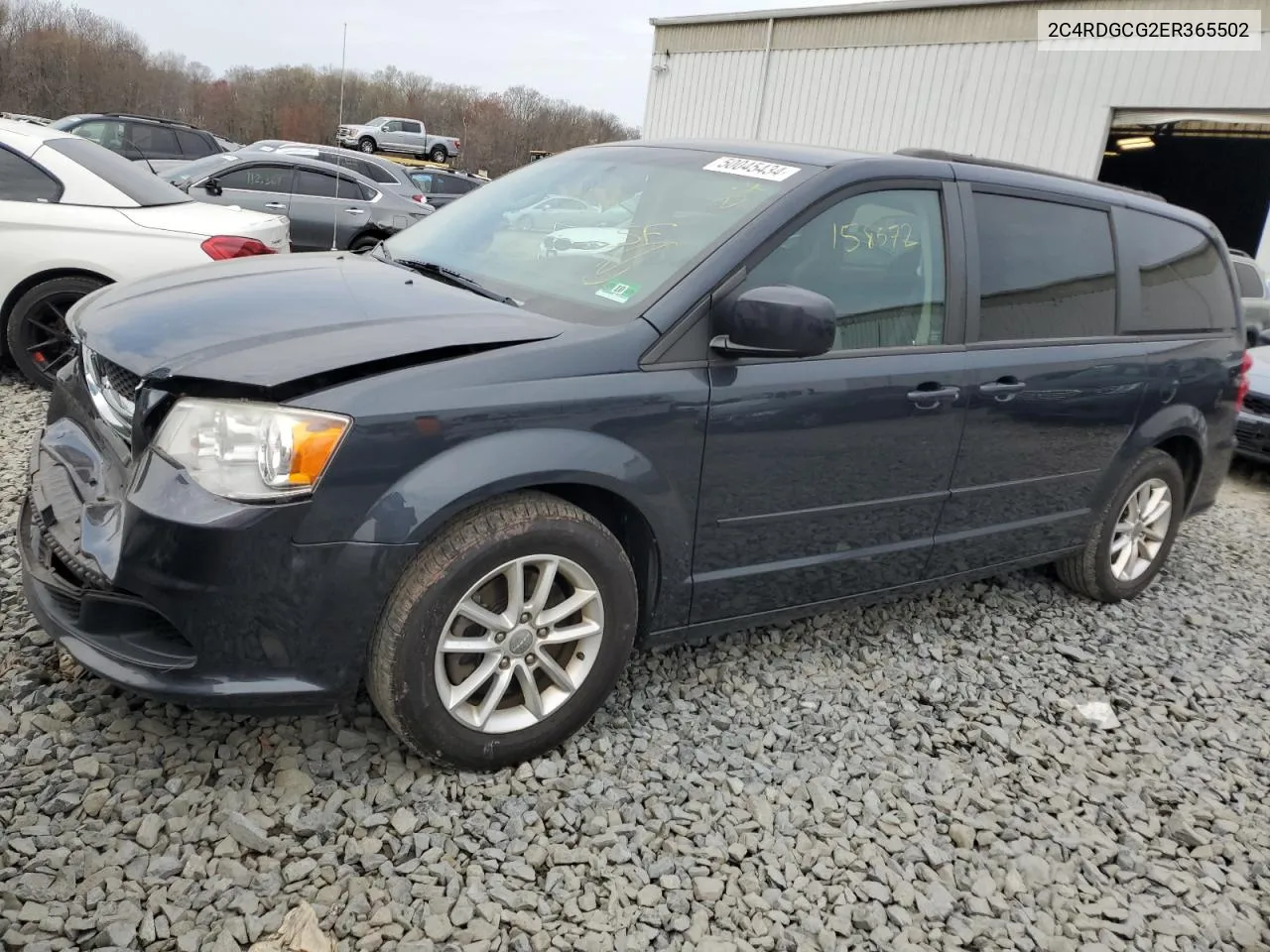 2C4RDGCG2ER365502 2014 Dodge Grand Caravan Sxt