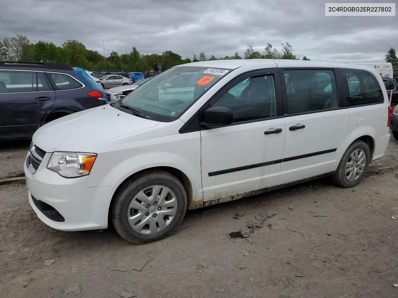 2014 Dodge Grand Caravan Se VIN: 2C4RDGBG2ER227802 Lot: 51623704