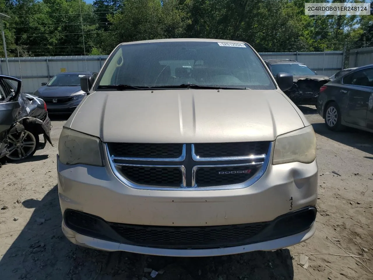 2014 Dodge Grand Caravan Se VIN: 2C4RDGBG1ER248124 Lot: 52012094