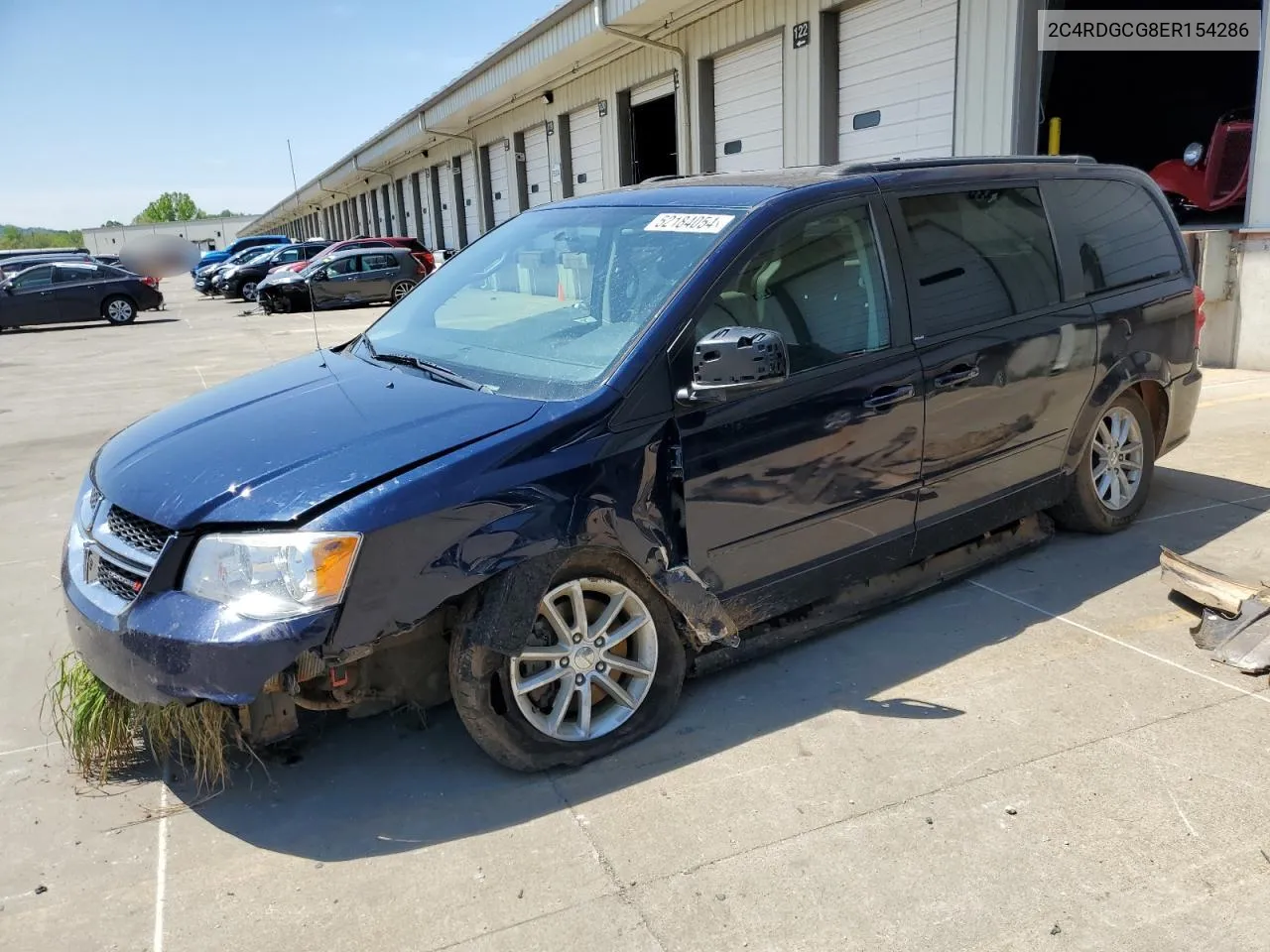 2014 Dodge Grand Caravan Sxt VIN: 2C4RDGCG8ER154286 Lot: 52184054