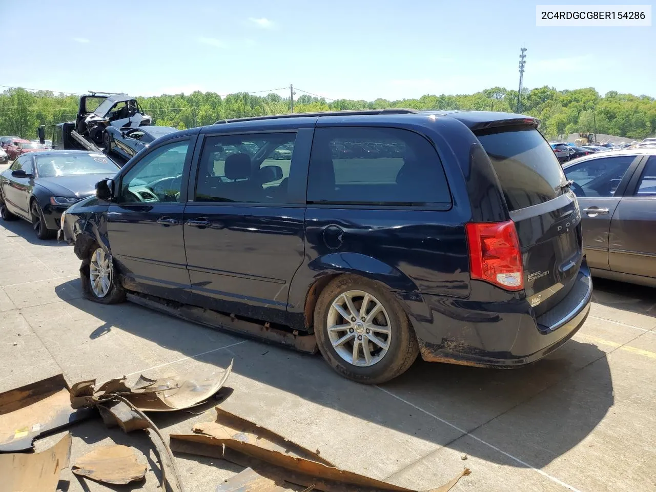 2014 Dodge Grand Caravan Sxt VIN: 2C4RDGCG8ER154286 Lot: 52184054