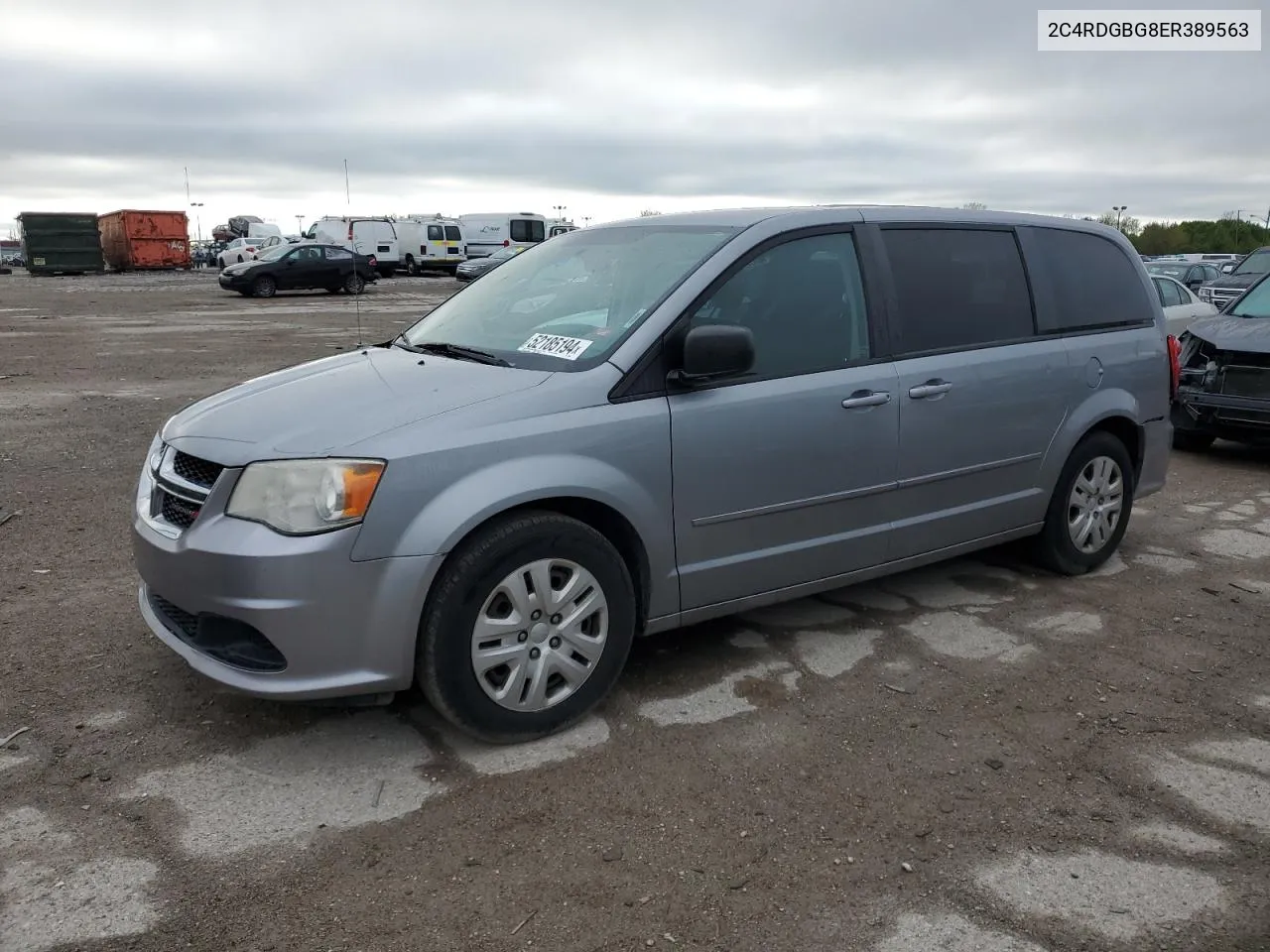 2014 Dodge Grand Caravan Se VIN: 2C4RDGBG8ER389563 Lot: 52185194