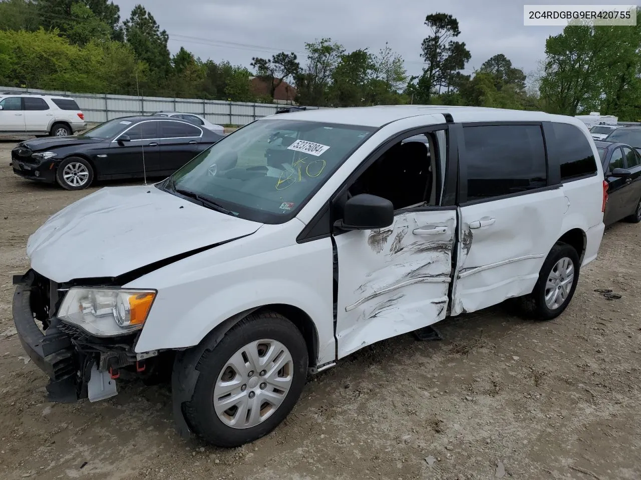 2014 Dodge Grand Caravan Se VIN: 2C4RDGBG9ER420755 Lot: 52375084