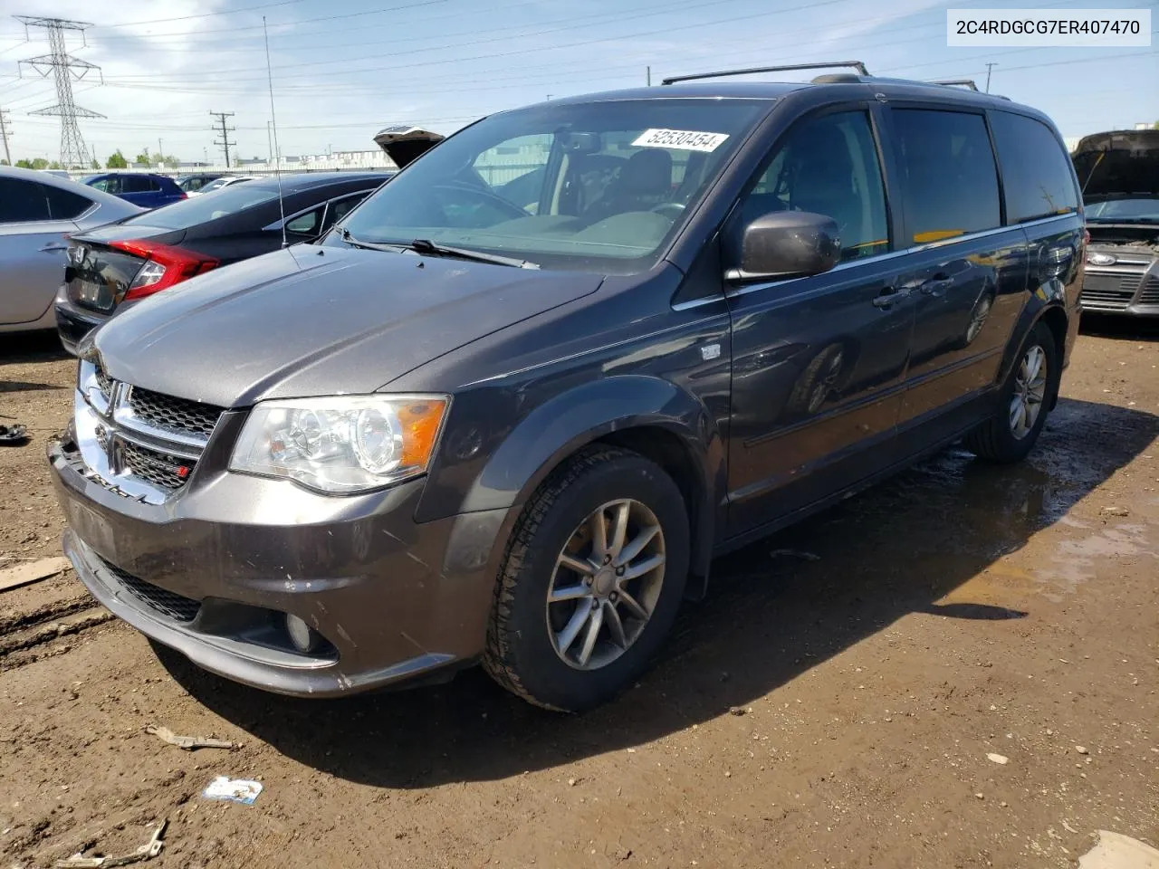 2014 Dodge Grand Caravan Sxt VIN: 2C4RDGCG7ER407470 Lot: 52530454