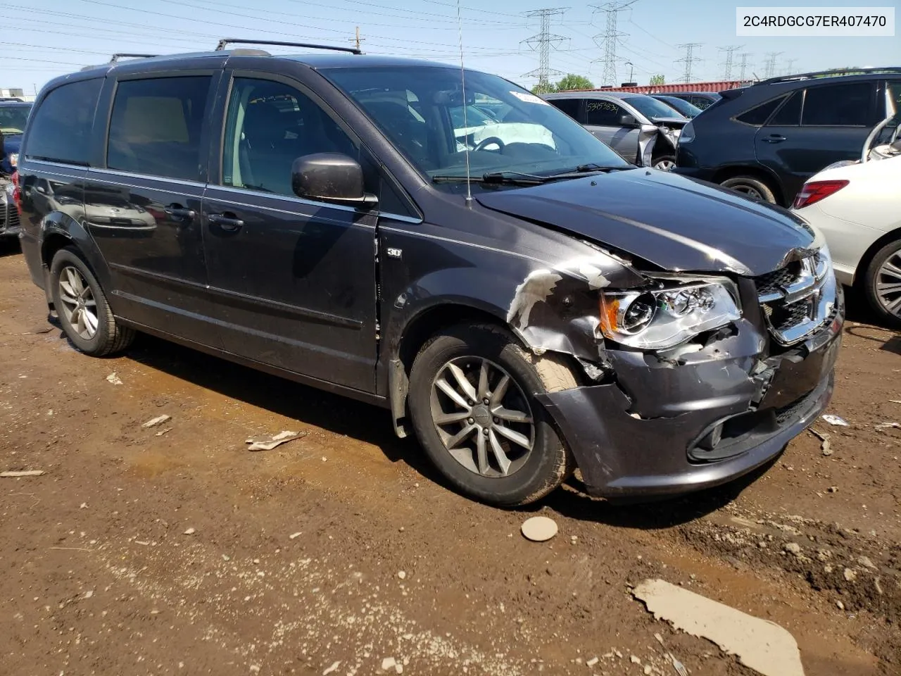 2C4RDGCG7ER407470 2014 Dodge Grand Caravan Sxt