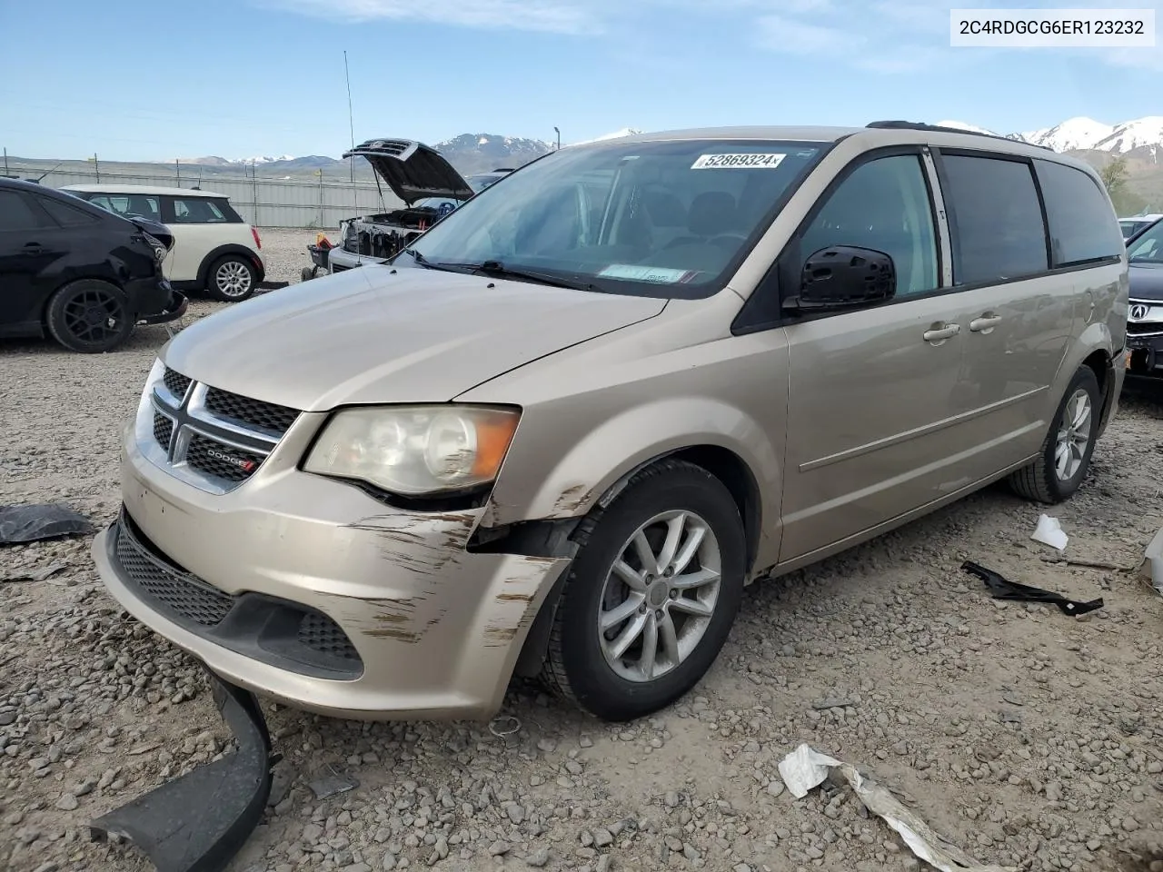 2014 Dodge Grand Caravan Sxt VIN: 2C4RDGCG6ER123232 Lot: 52869324