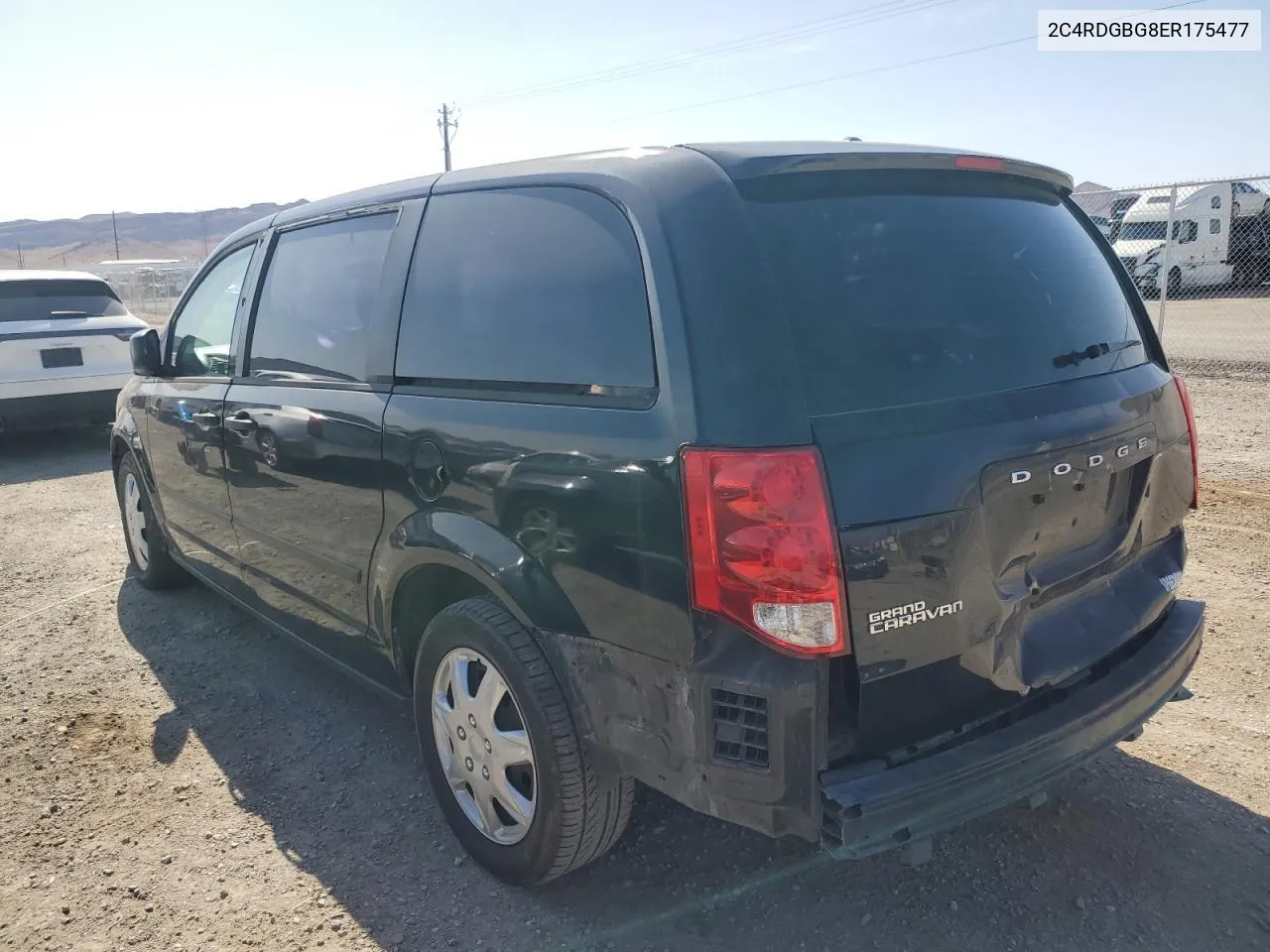 2014 Dodge Grand Caravan Se VIN: 2C4RDGBG8ER175477 Lot: 52906964