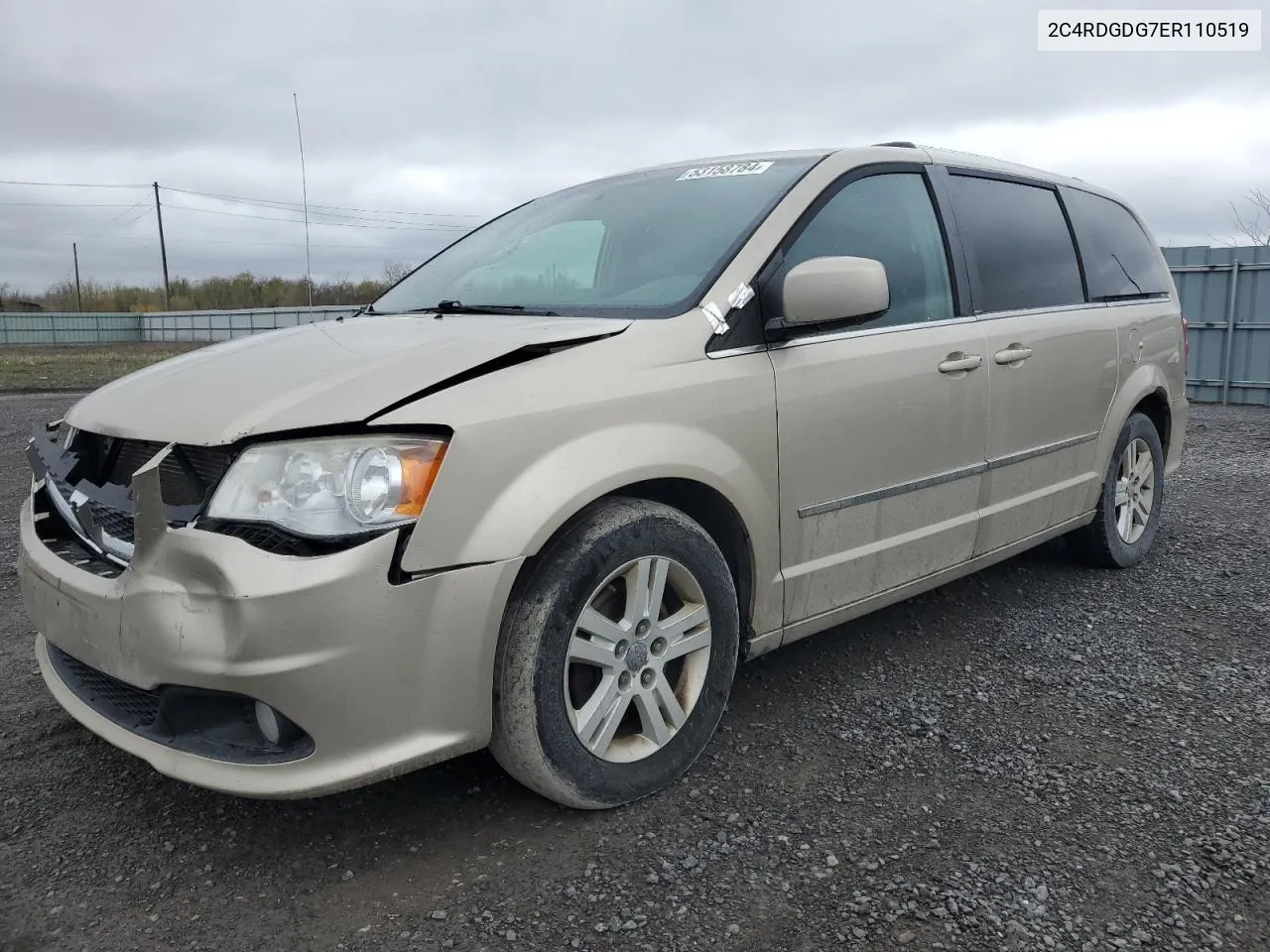 2014 Dodge Grand Caravan Crew VIN: 2C4RDGDG7ER110519 Lot: 53158784