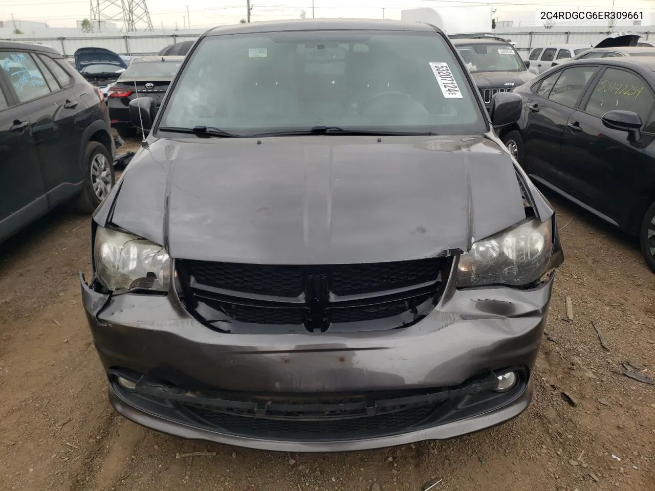 2C4RDGCG6ER309661 2014 Dodge Grand Caravan Sxt