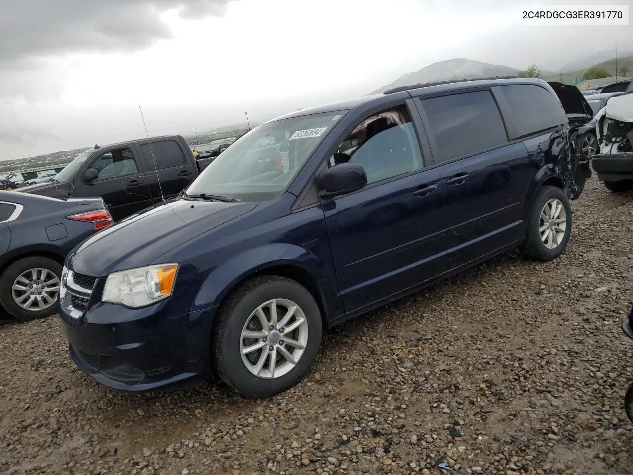 2014 Dodge Grand Caravan Sxt VIN: 2C4RDGCG3ER391770 Lot: 53260694