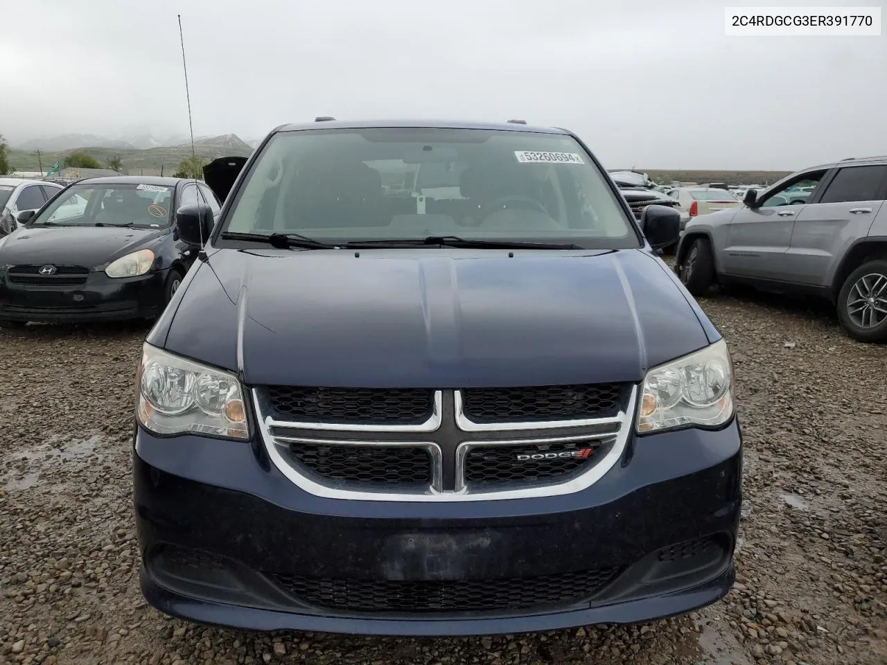 2014 Dodge Grand Caravan Sxt VIN: 2C4RDGCG3ER391770 Lot: 53260694