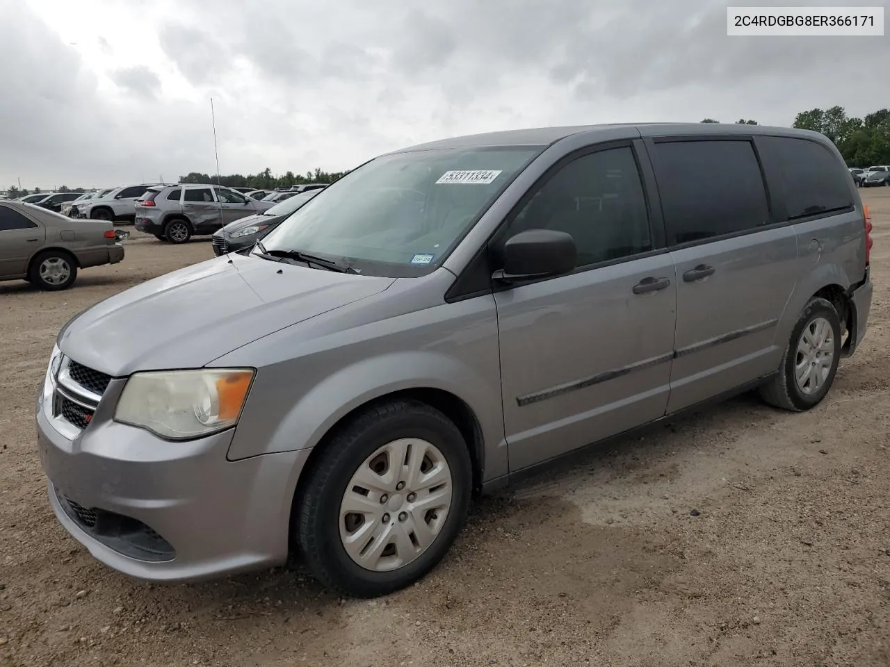 2C4RDGBG8ER366171 2014 Dodge Grand Caravan Se