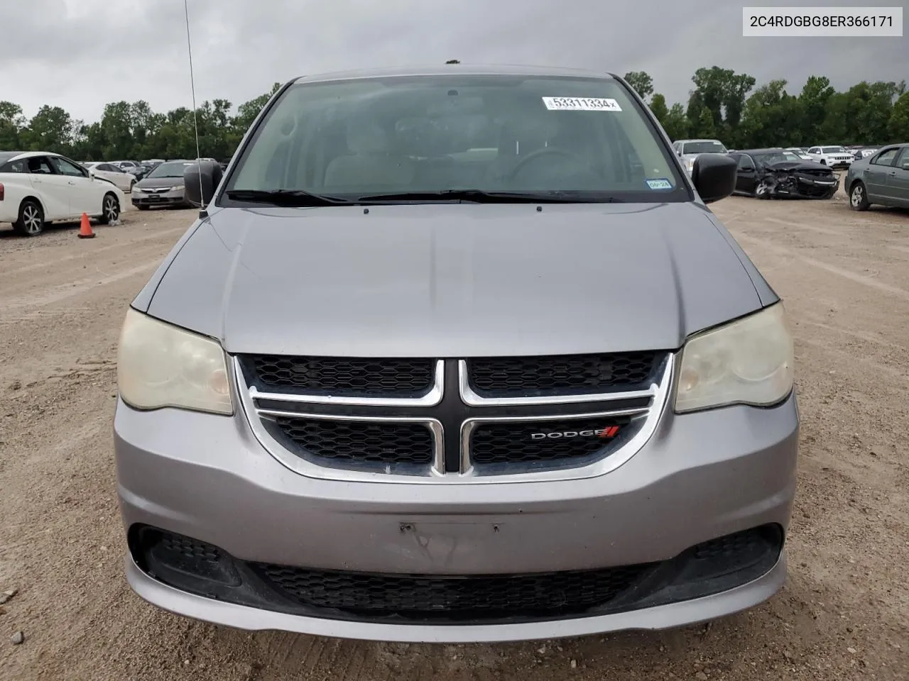 2014 Dodge Grand Caravan Se VIN: 2C4RDGBG8ER366171 Lot: 53311334