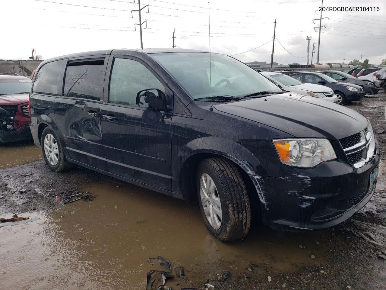 2014 Dodge Grand Caravan Se VIN: 2C4RDGBG6ER104116 Lot: 53631944