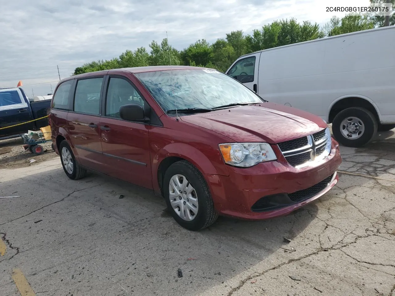 2014 Dodge Grand Caravan Se VIN: 2C4RDGBG1ER260175 Lot: 54349894