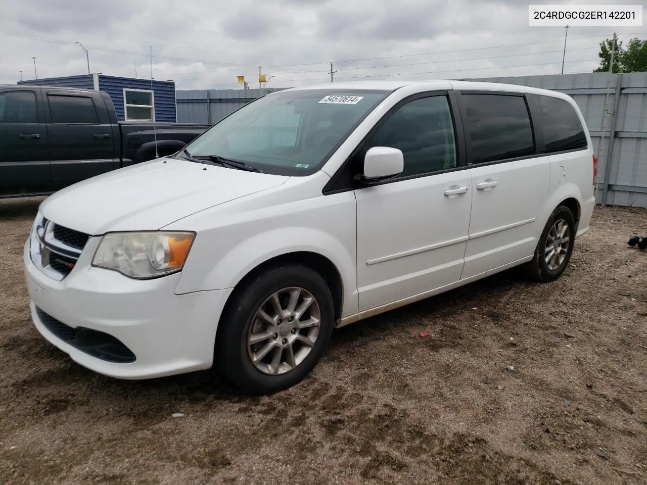 2014 Dodge Grand Caravan Sxt VIN: 2C4RDGCG2ER142201 Lot: 54570614