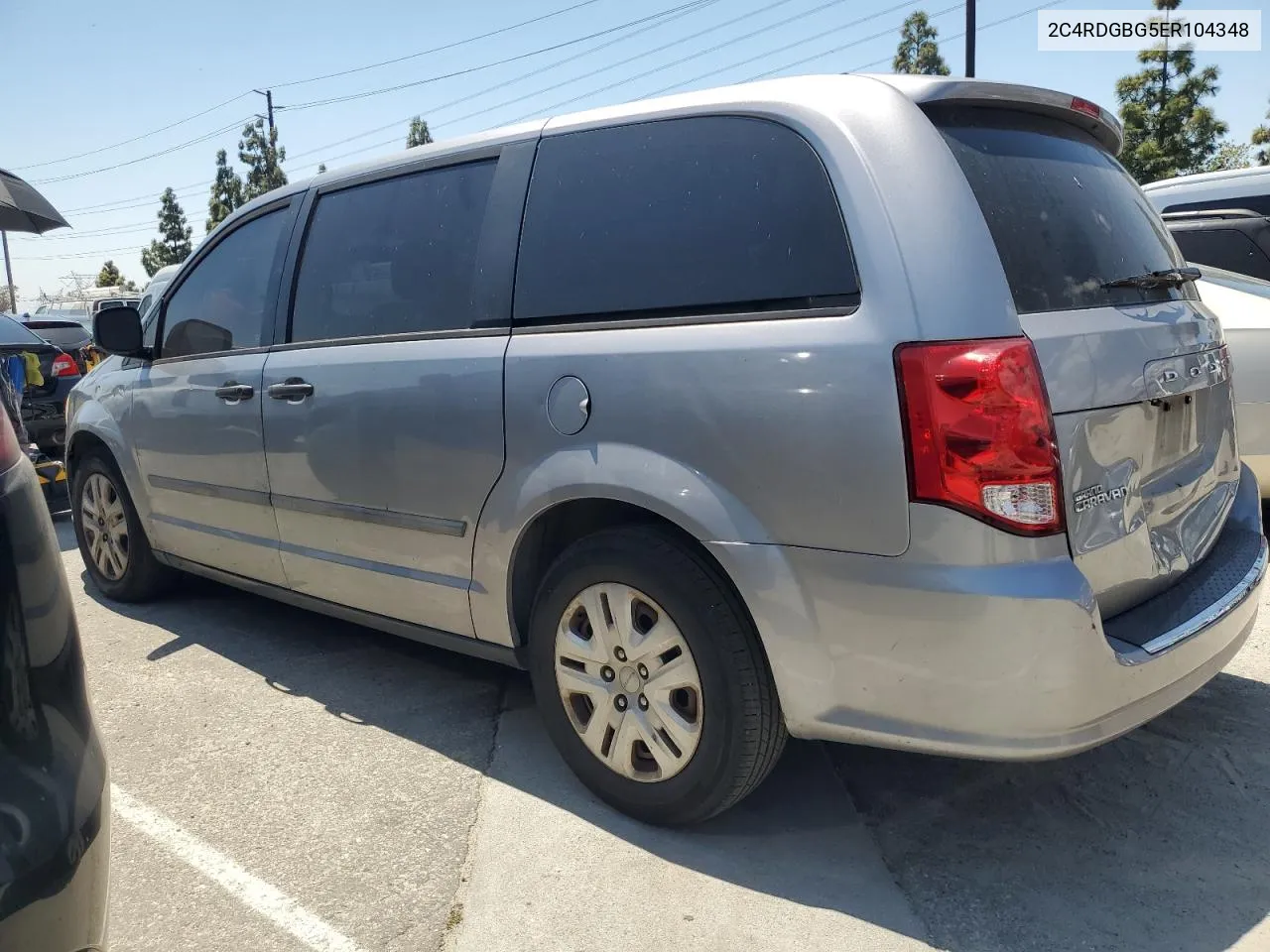 2C4RDGBG5ER104348 2014 Dodge Grand Caravan Se