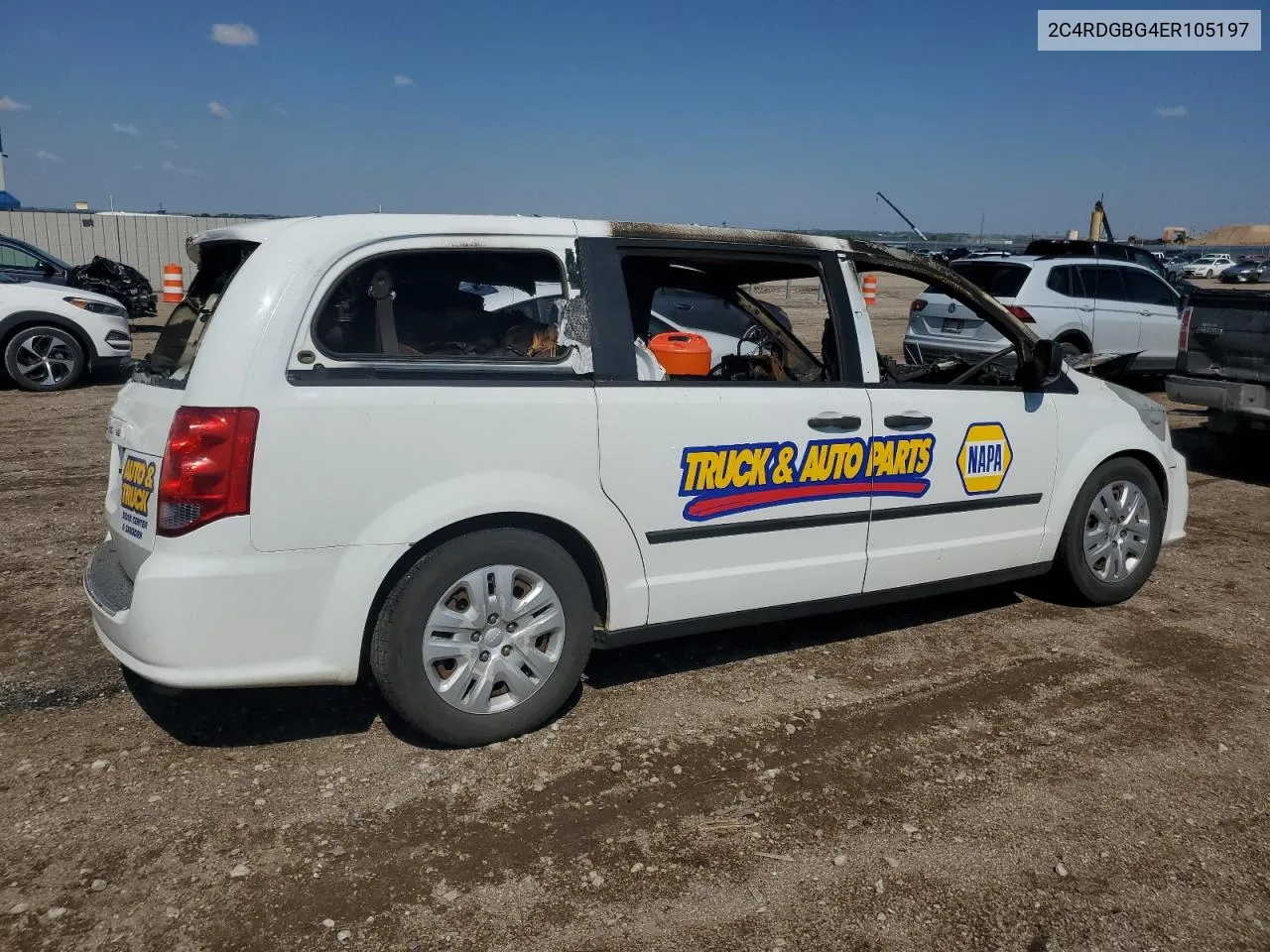 2014 Dodge Grand Caravan Se VIN: 2C4RDGBG4ER105197 Lot: 54912334