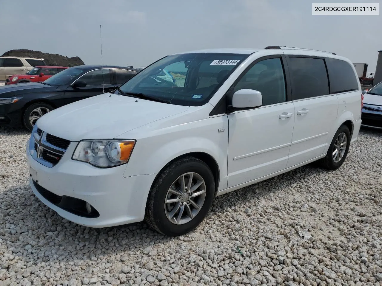 2014 Dodge Grand Caravan Sxt VIN: 2C4RDGCGXER191114 Lot: 55973144