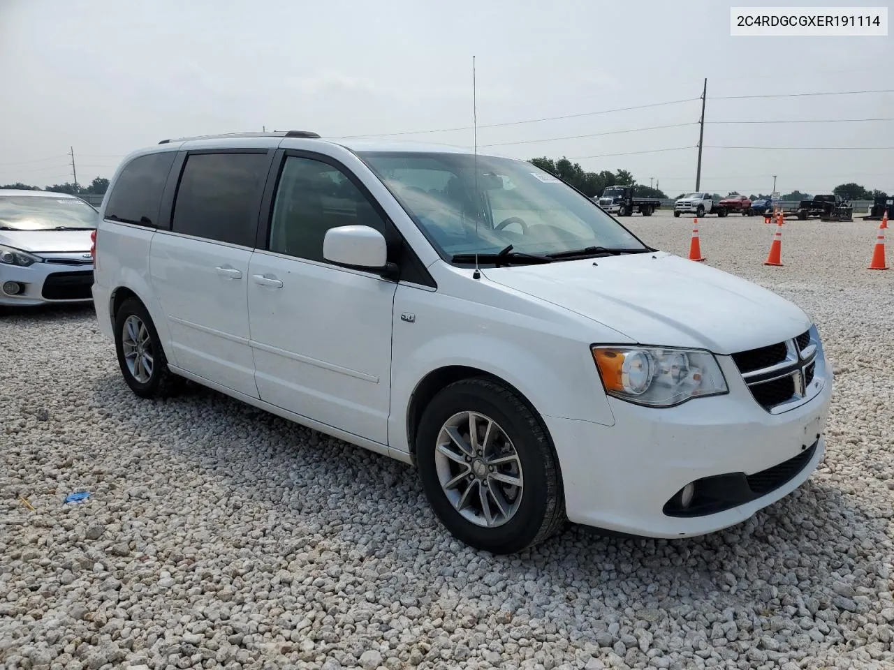 2014 Dodge Grand Caravan Sxt VIN: 2C4RDGCGXER191114 Lot: 55973144