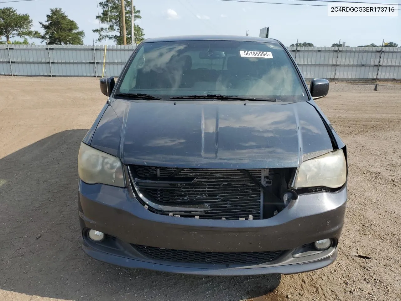 2014 Dodge Grand Caravan Sxt VIN: 2C4RDGCG3ER173716 Lot: 56185994