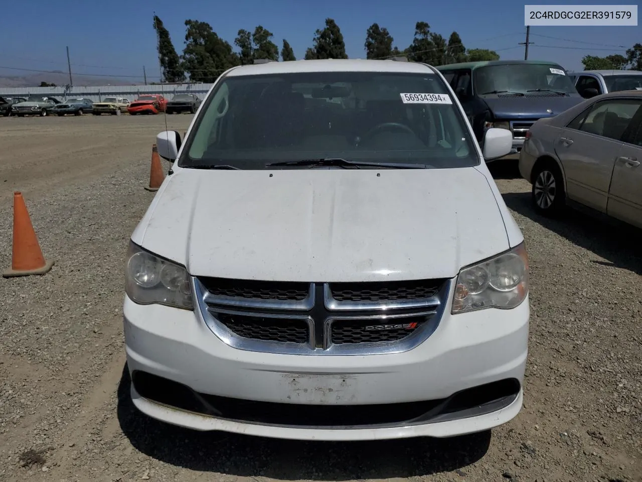 2014 Dodge Grand Caravan Sxt VIN: 2C4RDGCG2ER391579 Lot: 56934394