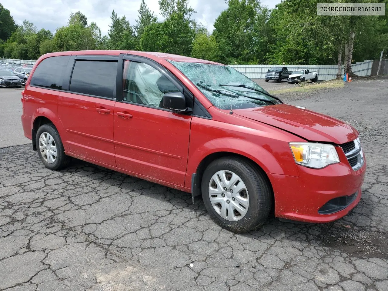 2014 Dodge Grand Caravan Se VIN: 2C4RDGBG8ER161983 Lot: 57690144