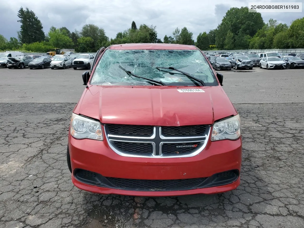 2014 Dodge Grand Caravan Se VIN: 2C4RDGBG8ER161983 Lot: 57690144