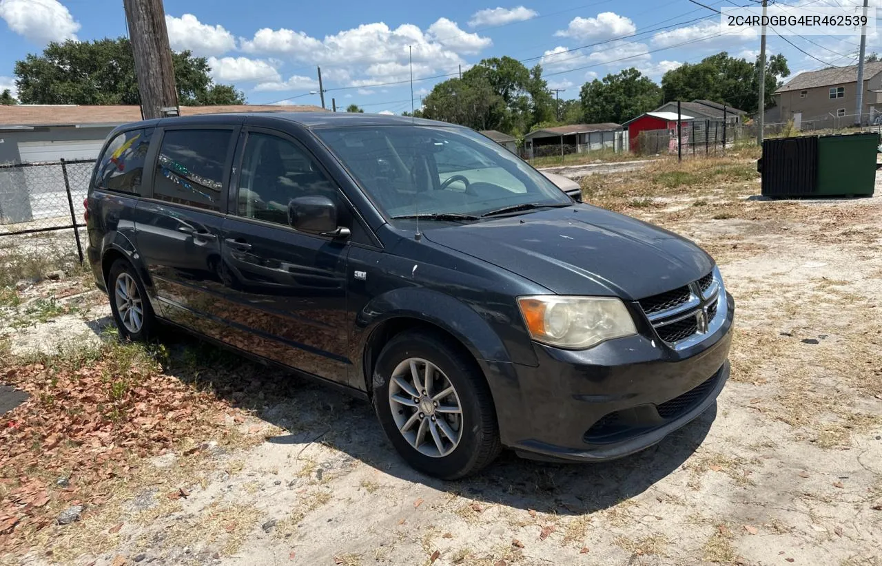 2014 Dodge Grand Caravan Se VIN: 2C4RDGBG4ER462539 Lot: 58162534