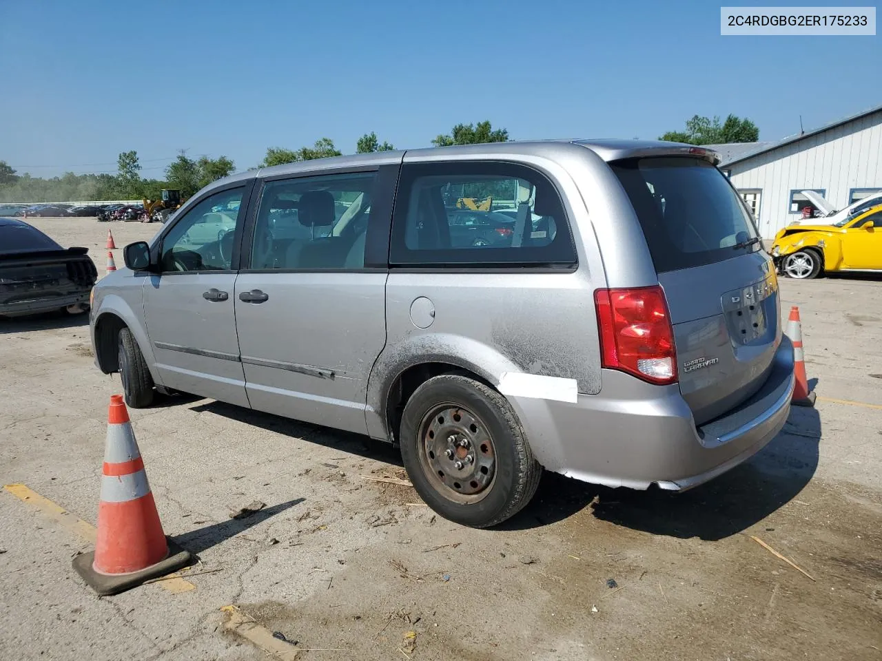 2014 Dodge Grand Caravan Se VIN: 2C4RDGBG2ER175233 Lot: 59366654