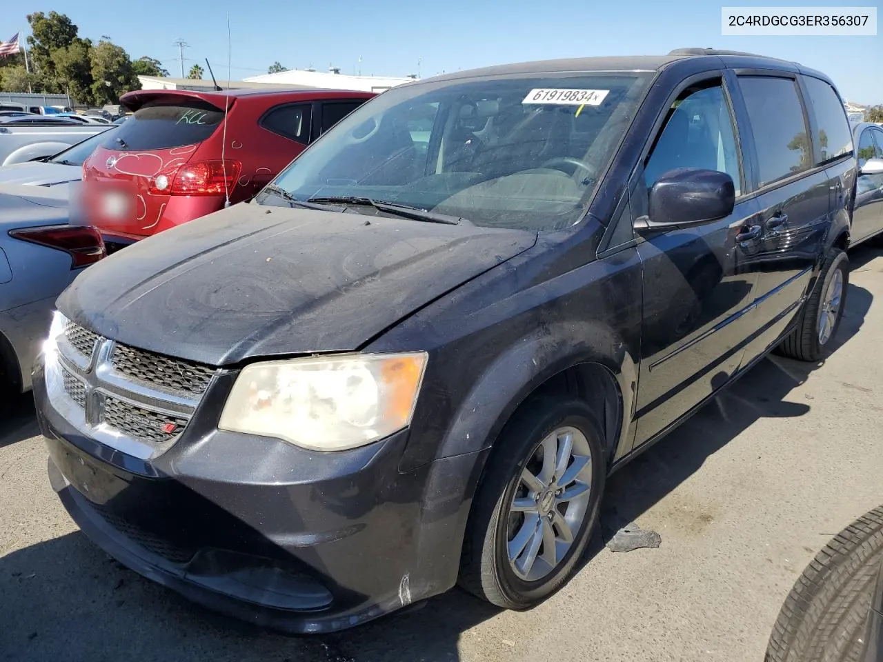 2014 Dodge Grand Caravan Sxt VIN: 2C4RDGCG3ER356307 Lot: 61919834