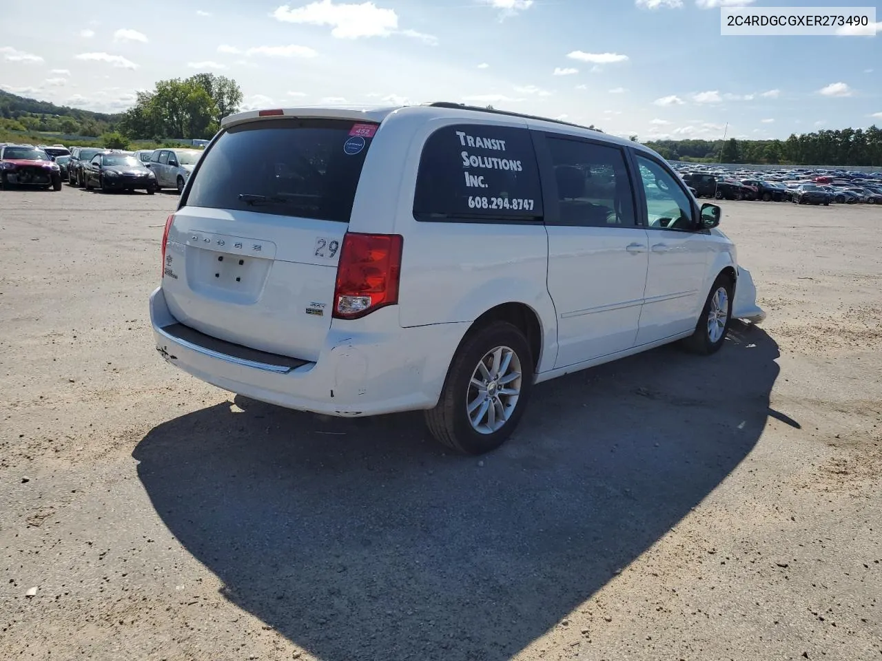 2014 Dodge Grand Caravan Sxt VIN: 2C4RDGCGXER273490 Lot: 68249054