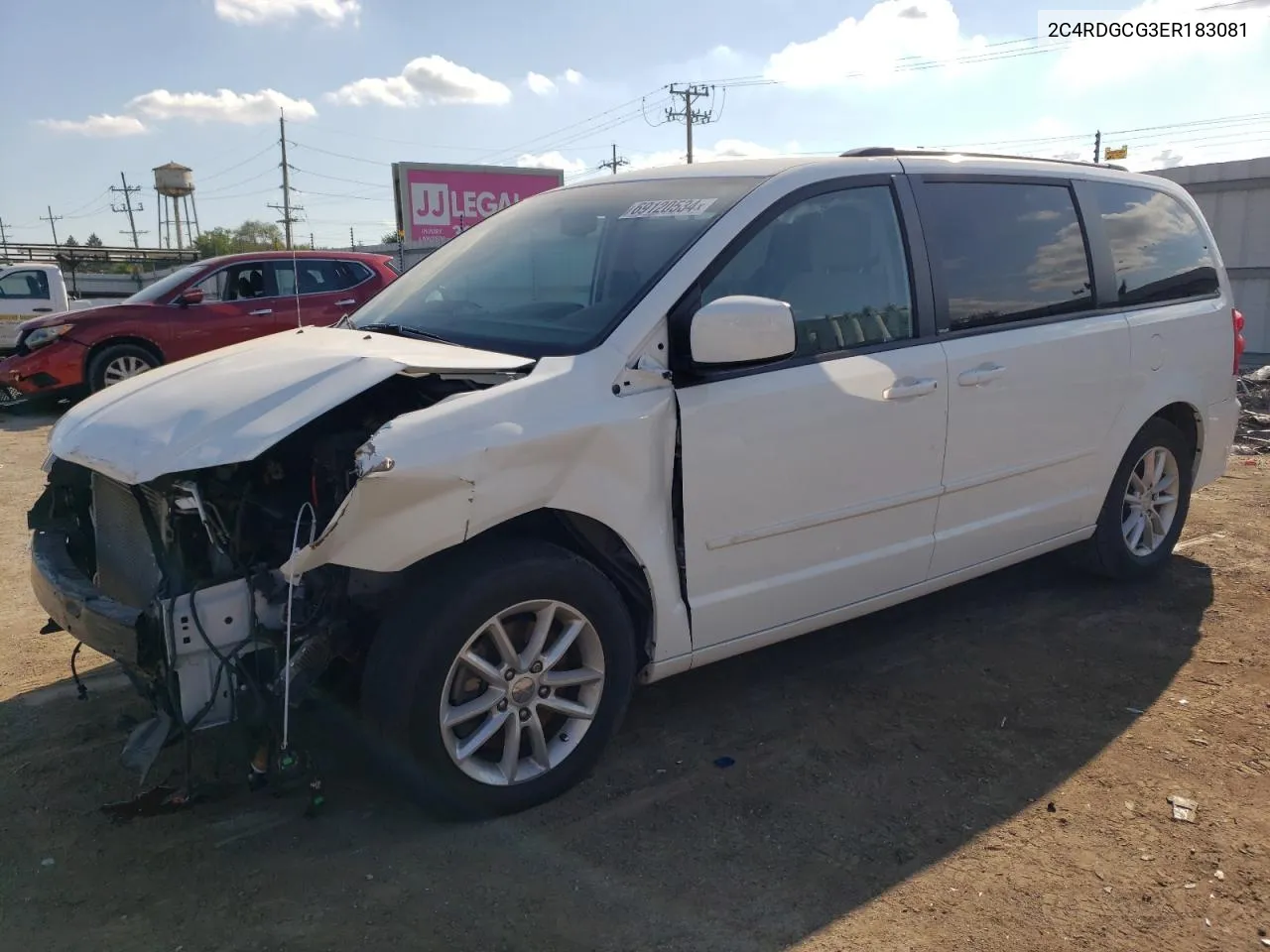 2014 Dodge Grand Caravan Sxt VIN: 2C4RDGCG3ER183081 Lot: 69120534