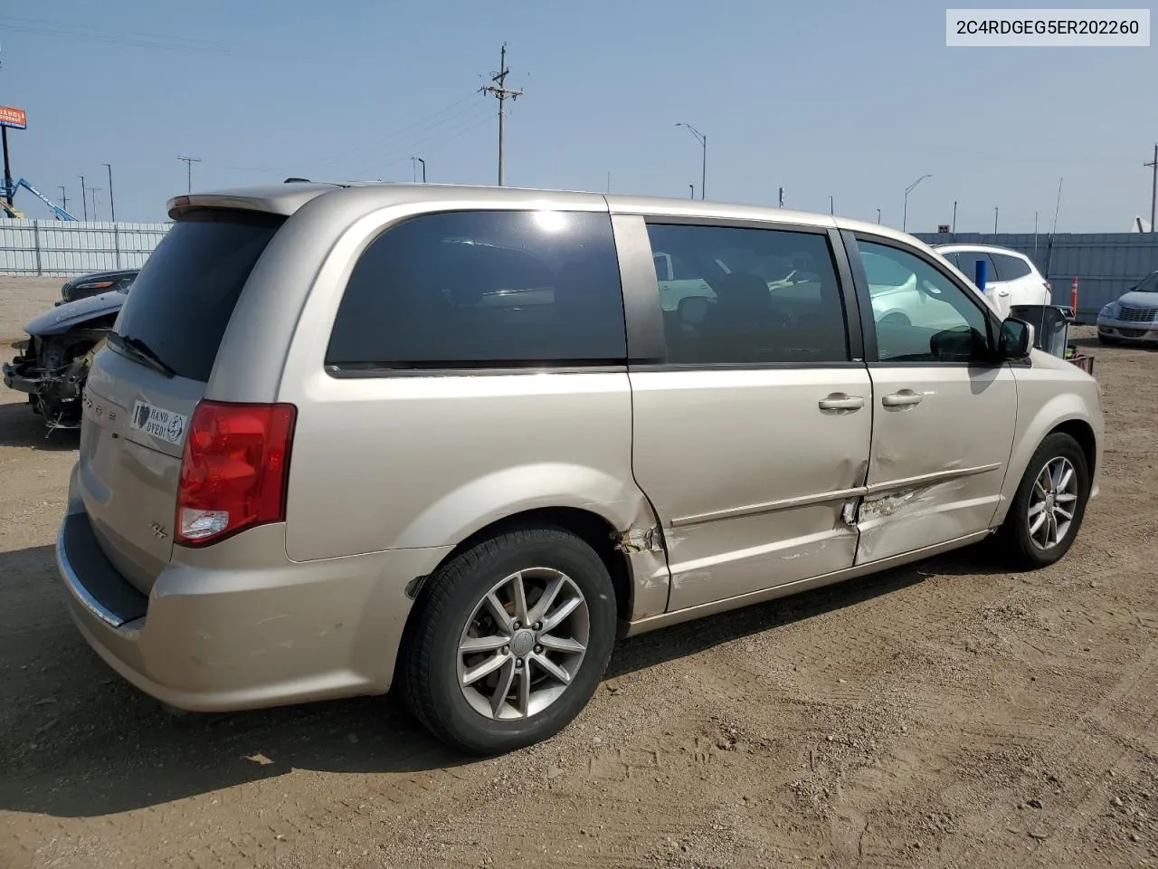 2014 Dodge Grand Caravan R/T VIN: 2C4RDGEG5ER202260 Lot: 69384574